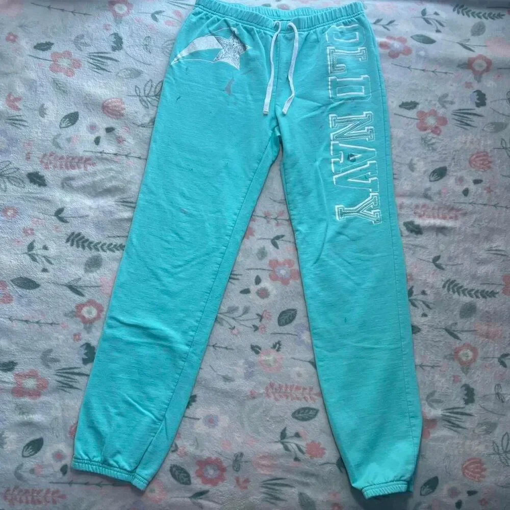 Old Navy Sweatpants Kids XL - Retro Y2K Preppy Academic 2000s Mcbling Loungewear